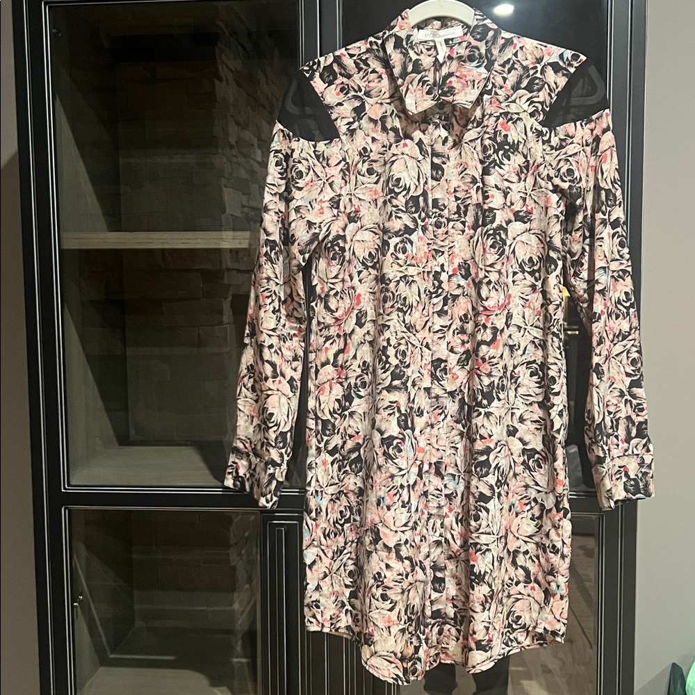 BCBGeneration Multicolor Floral Long Sleeve Dress